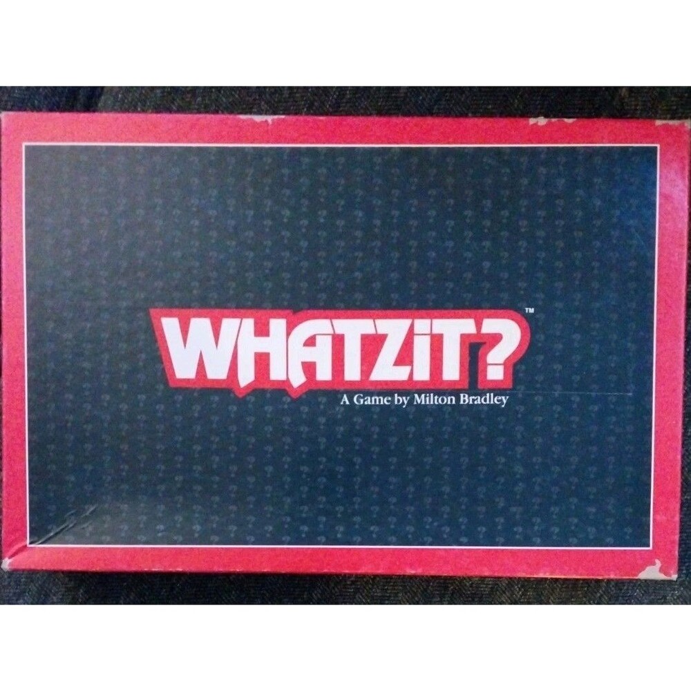 Vintage 1987 Whatzit Board Game Milton Bradley Fractured Phrases Complete Retro